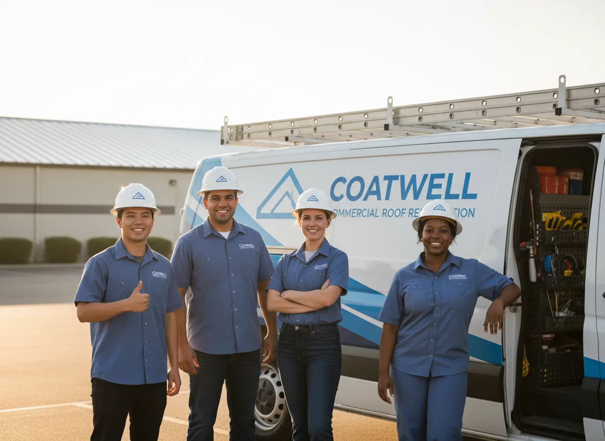 Commercial roof coating company in Mears, VA