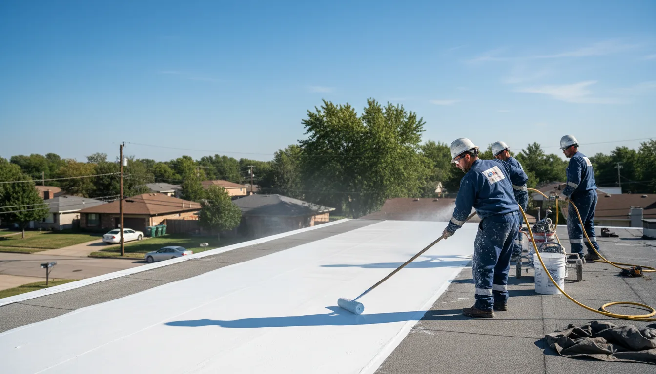 Commercial roof coating in Mears, VA near me